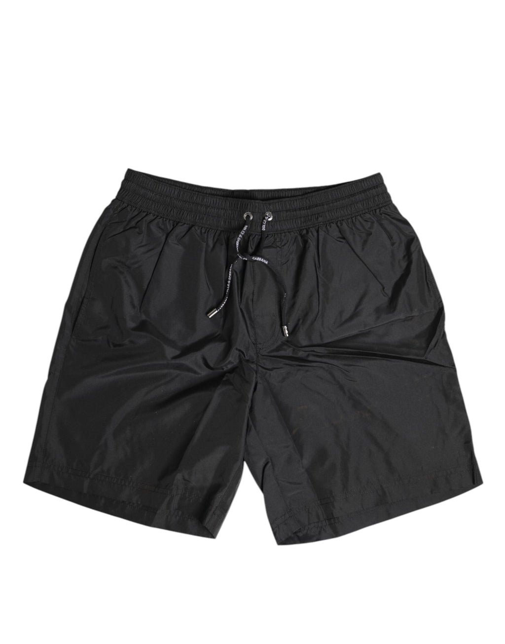 Dolce & Gabbana Black Drawstring Beachwear Shorts Swimwear