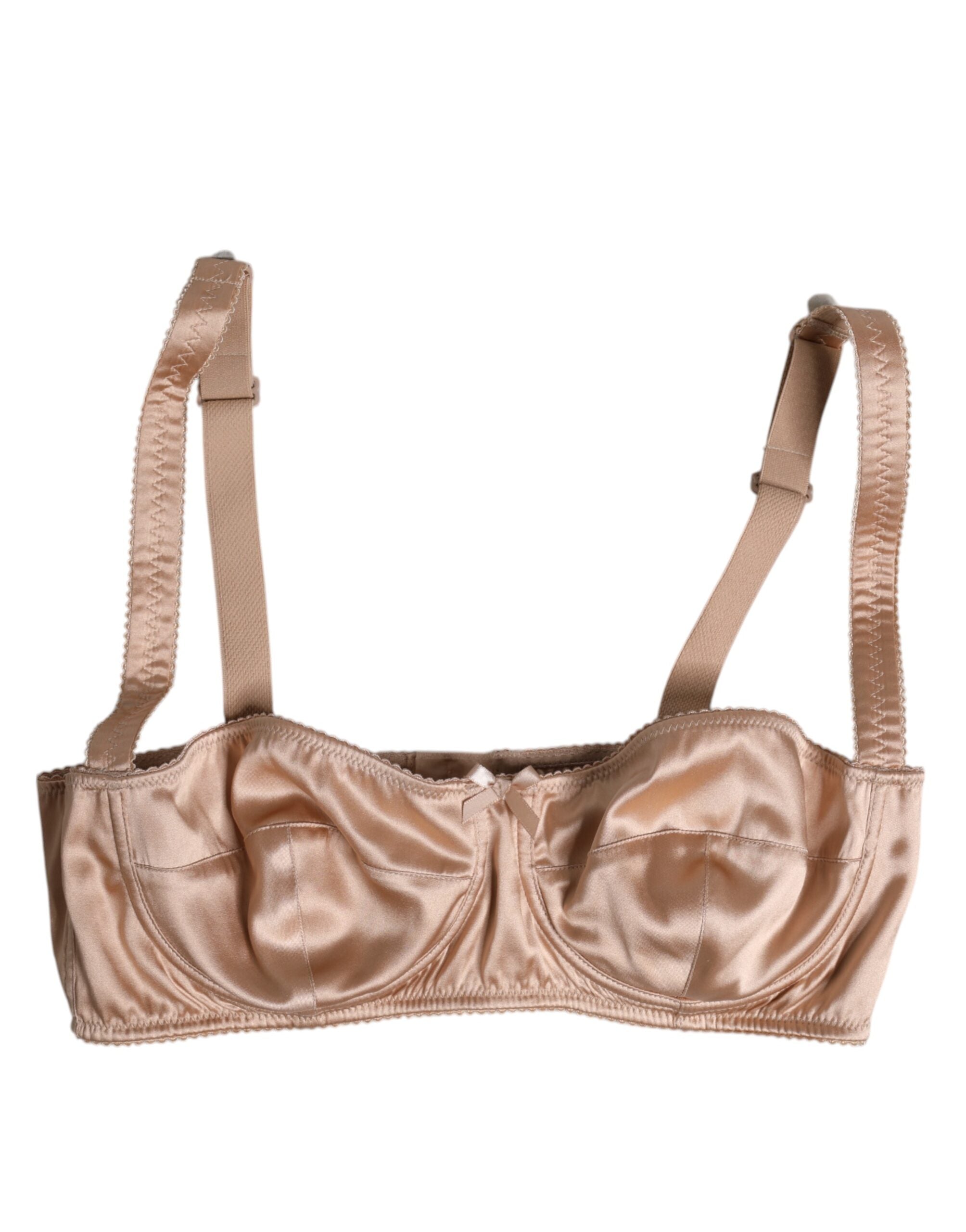 Dolce & Gabbana Pale Pink Underwired Balconette Bra Underwear
