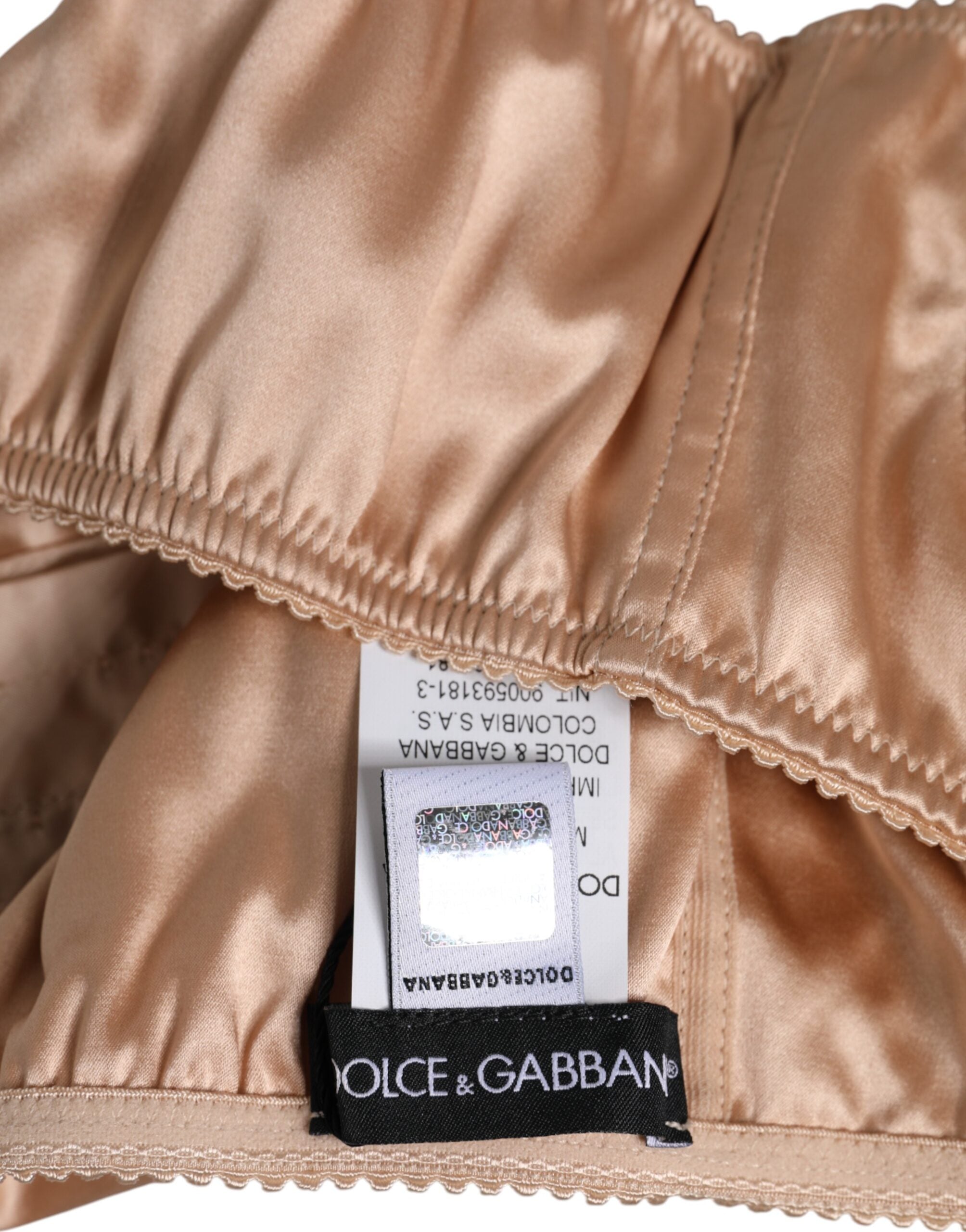 Dolce & Gabbana Pale Pink Underwired Balconette Bra Underwear