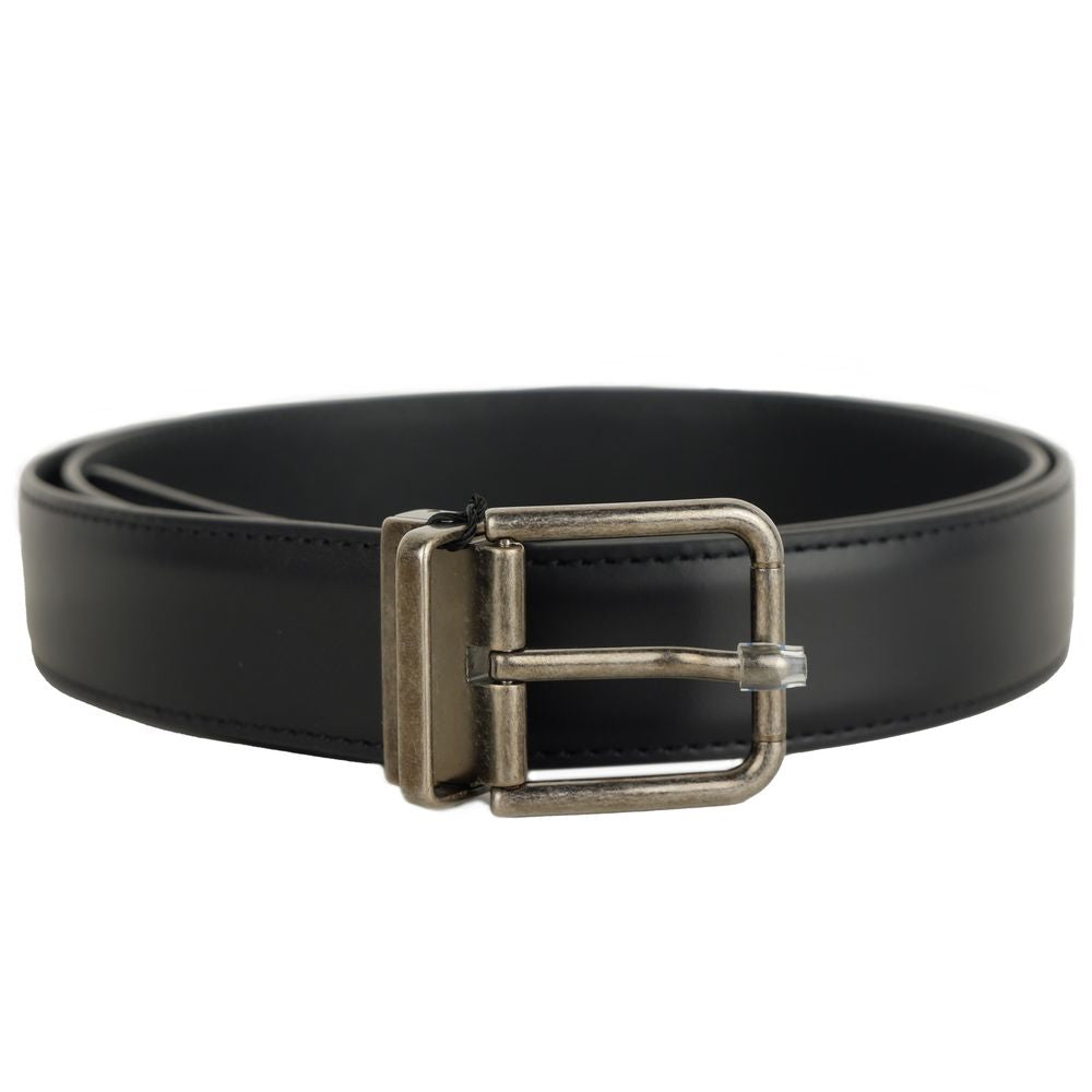 Dolce & Gabbana Black Calfskin Belt