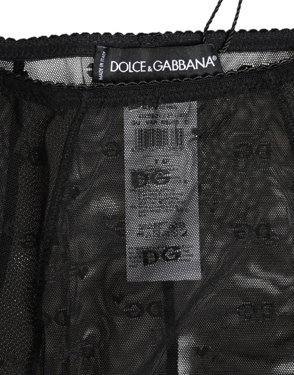 Dolce & Gabbana Black Logo Girdle High Waisted Panty Underwear