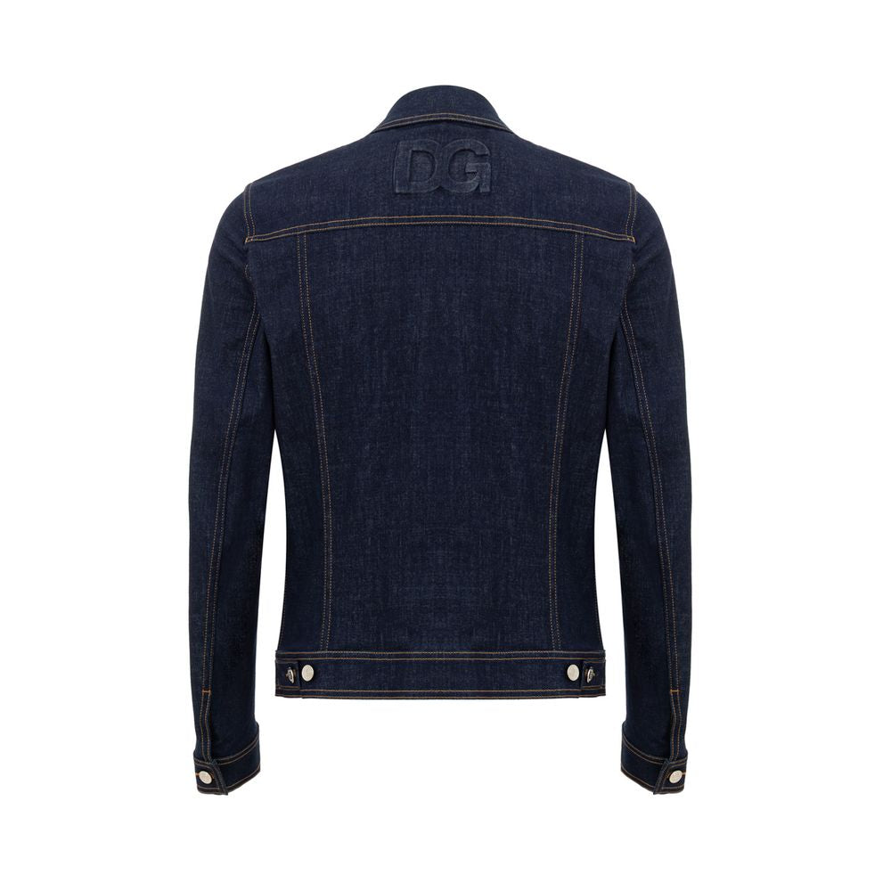 Dolce & Gabbana Blue Cotton Denim Jacket