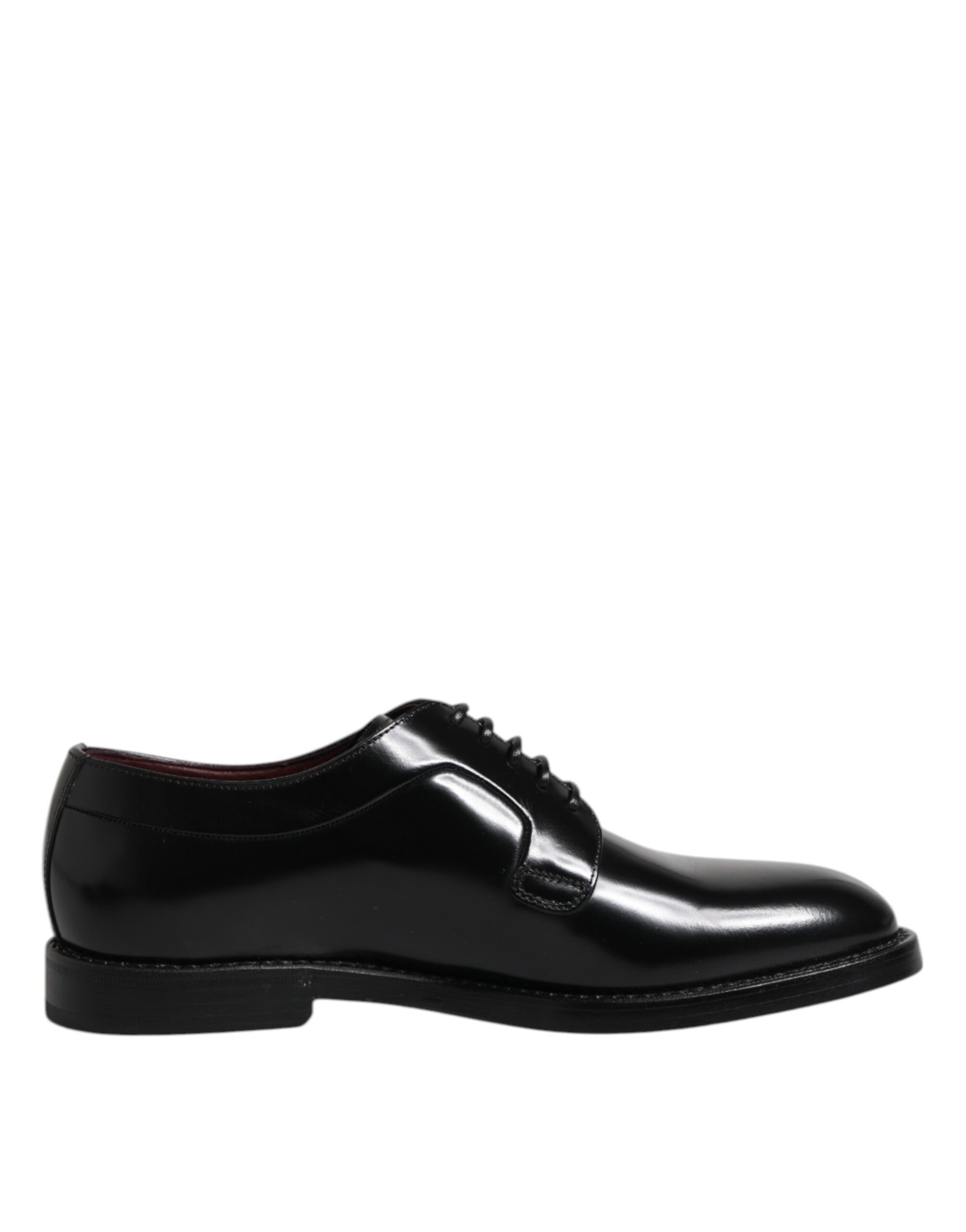 Dolce & Gabbana Black Calf Leather Lace Up Dress Derby Shoes