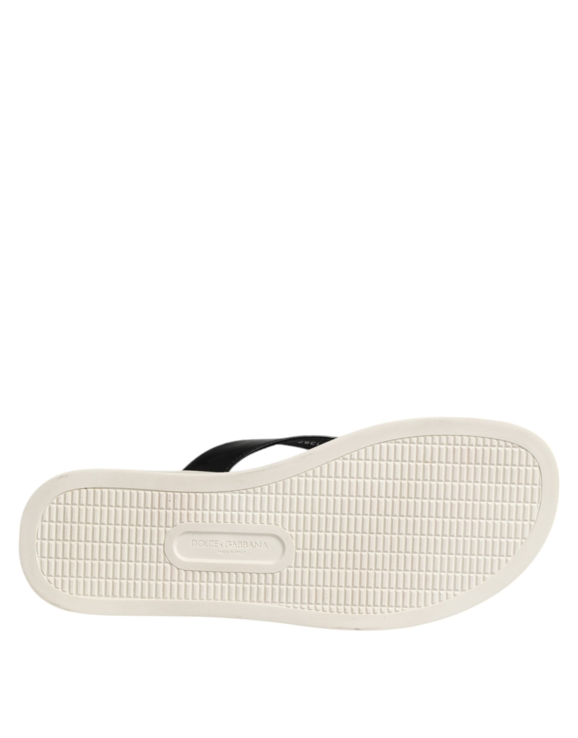 Dolce & Gabbana White Pineapple Print Slides Beachwear Shoes