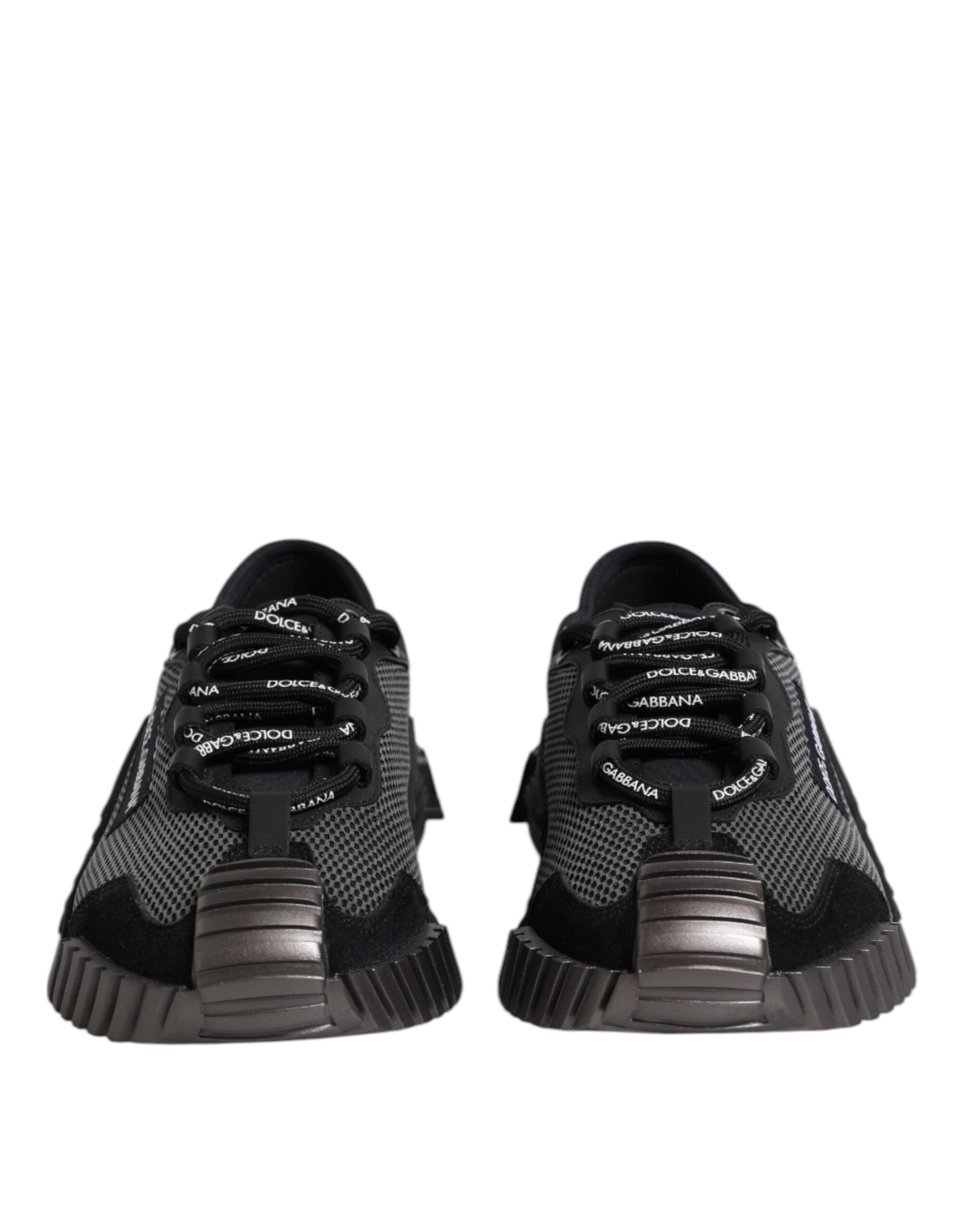 Dolce & Gabbana Black Logo Low Top NS1 Men Sneakers Shoes