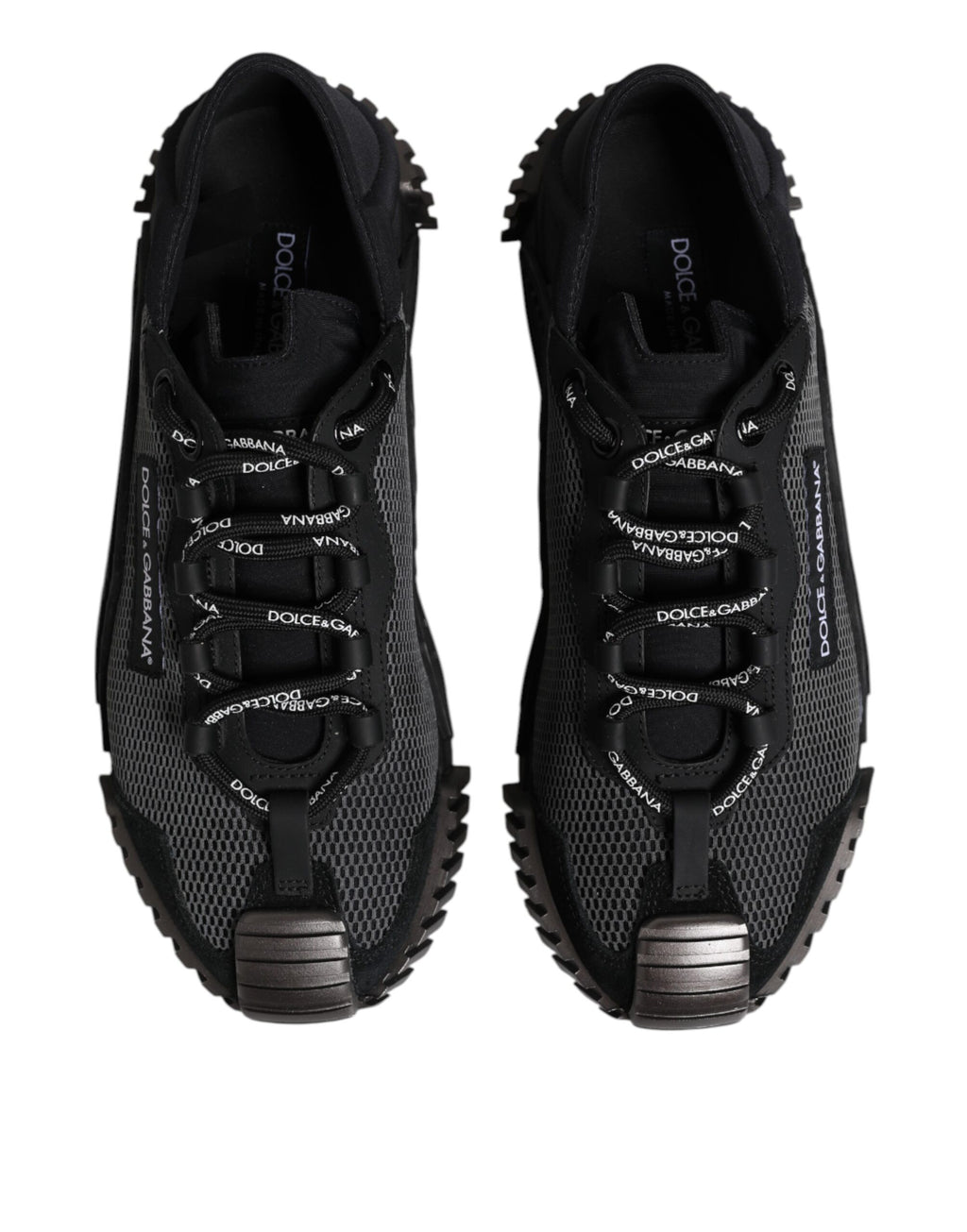 Dolce & Gabbana Black Logo Low Top NS1 Men Sneakers Shoes