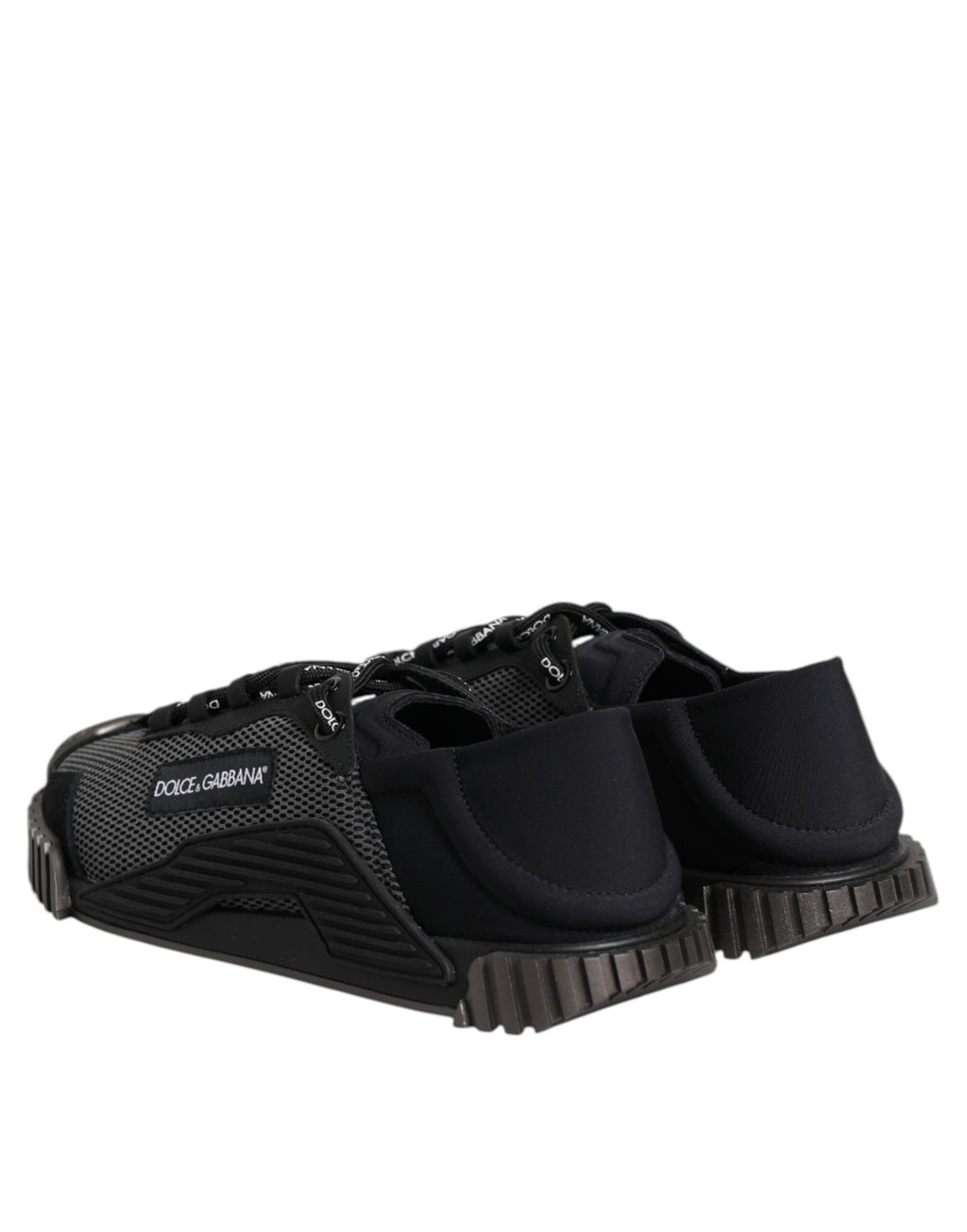 Dolce & Gabbana Black Logo Low Top NS1 Men Sneakers Shoes