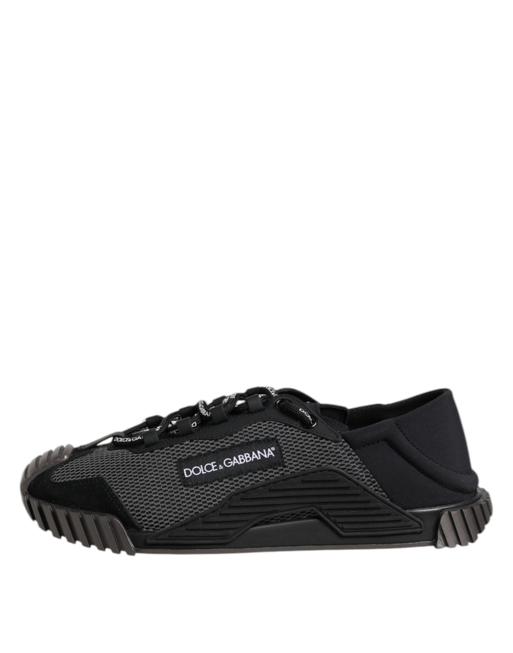 Dolce & Gabbana Black Logo Low Top NS1 Men Sneakers Shoes
