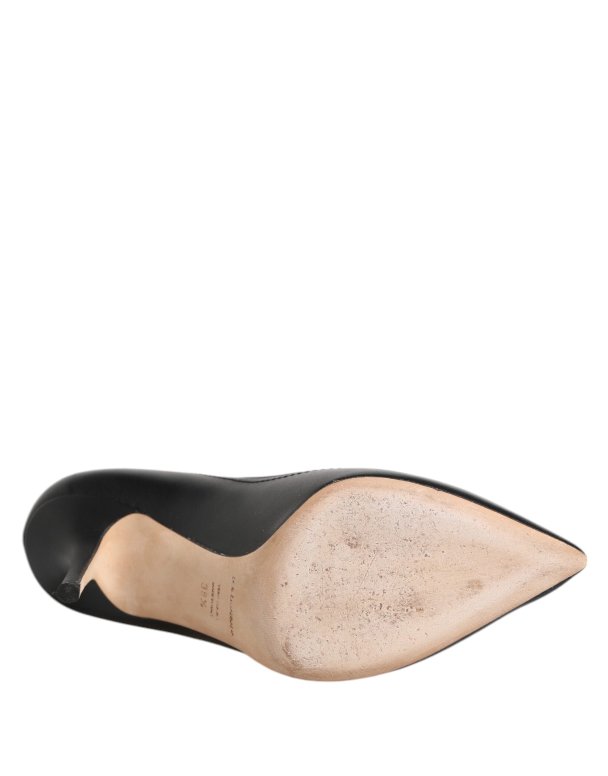 Dolce & Gabbana Black Amore Leather Bellucci Pumps Shoes