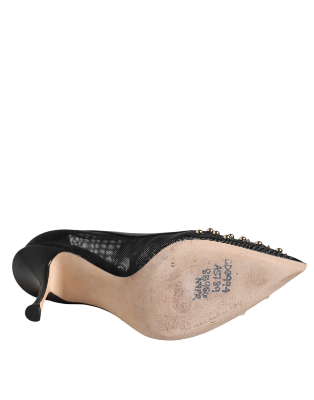 Dolce & Gabbana Black Sacred Heart Stiletto Heels Pumps Shoes