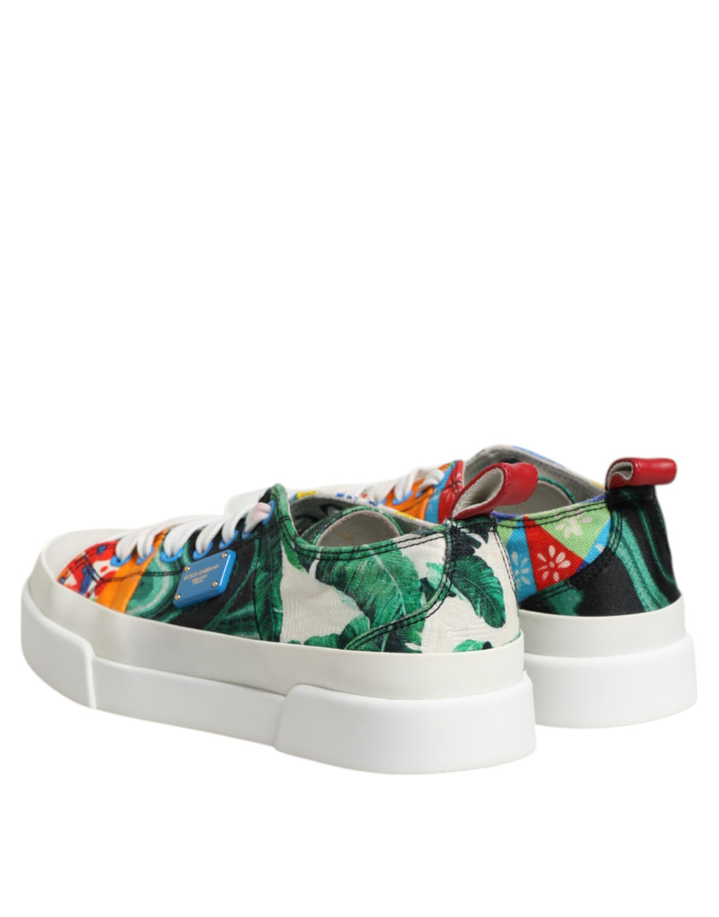 Dolce & Gabbana Multicolor Patchwork Low Top Sneakers Shoes