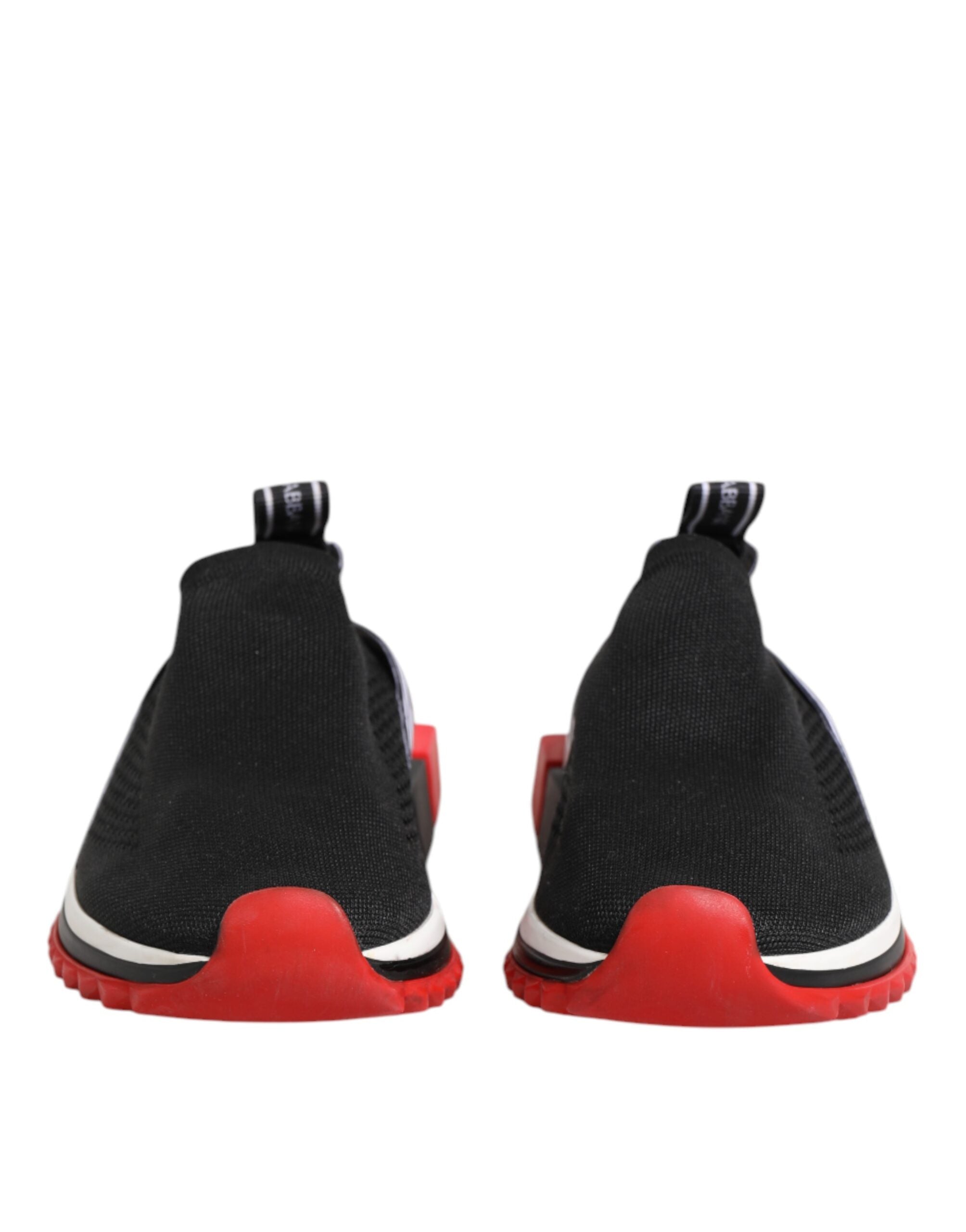 Dolce & Gabbana Black White Slip On Sorrento Sneakers Shoes