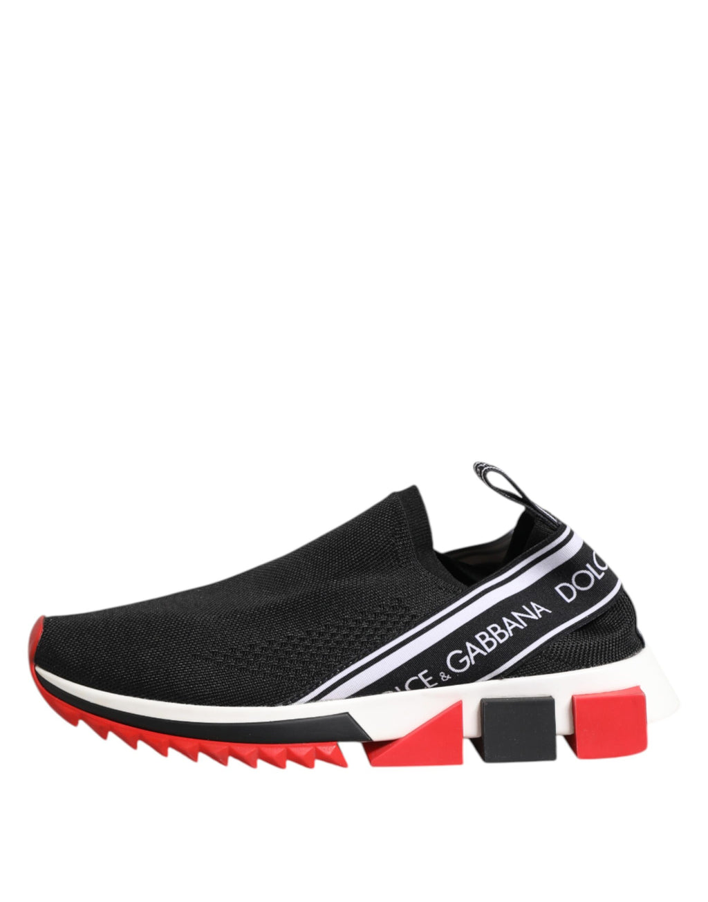 Dolce & Gabbana Black White Slip On Sorrento Sneakers Shoes