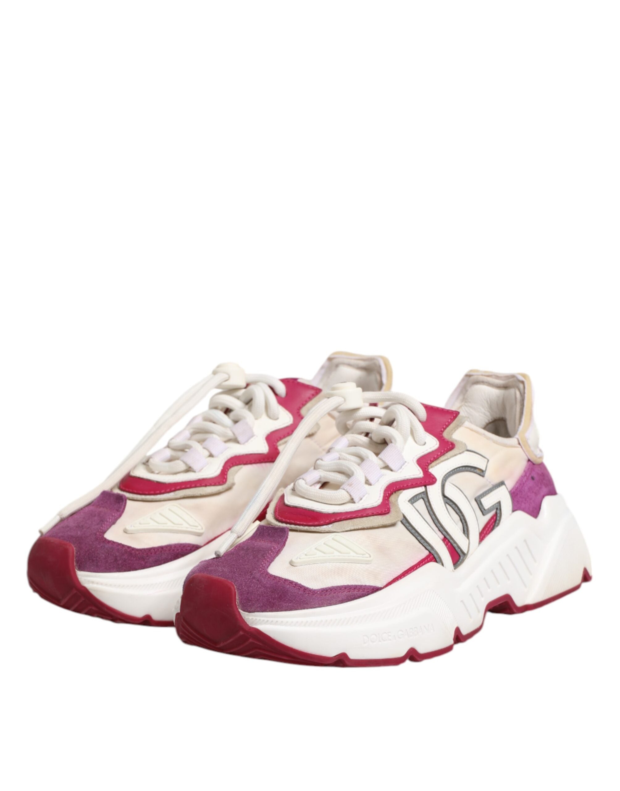 Dolce & Gabbana Multicolor Leather Daymaster Sneakers Shoes