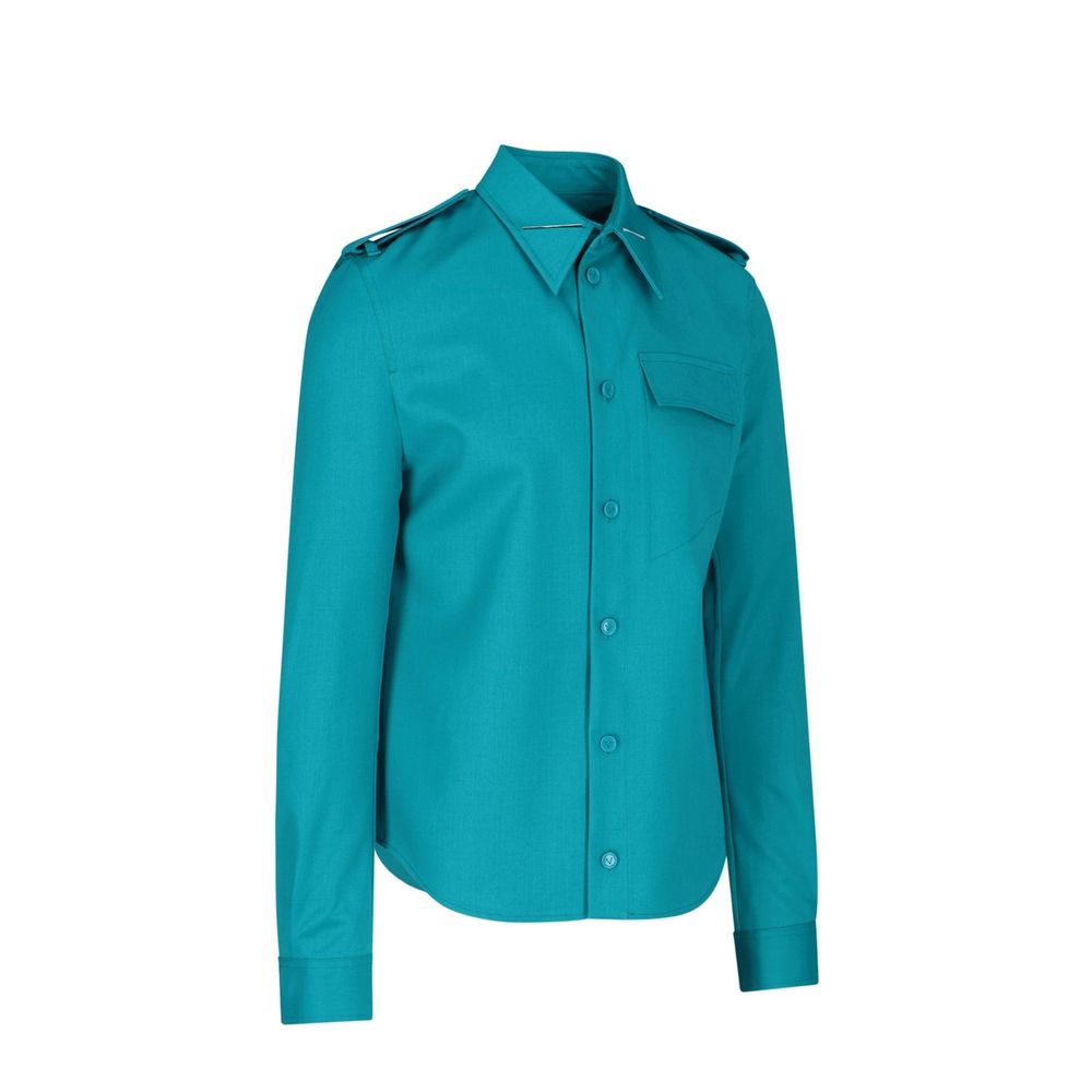 Bottega Veneta Grain De Poudre Wool Shirt