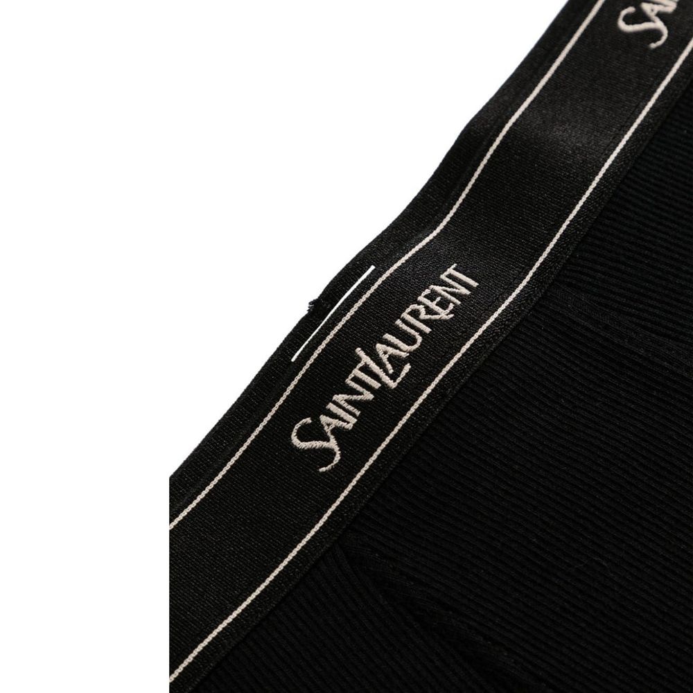 Saint Laurent Logo Cotton Jersey Boxer