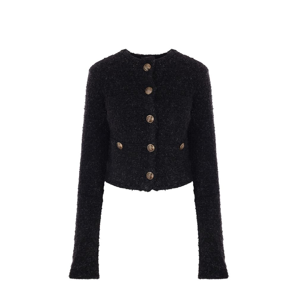 Balenciaga Crop Bouclé Cardigan