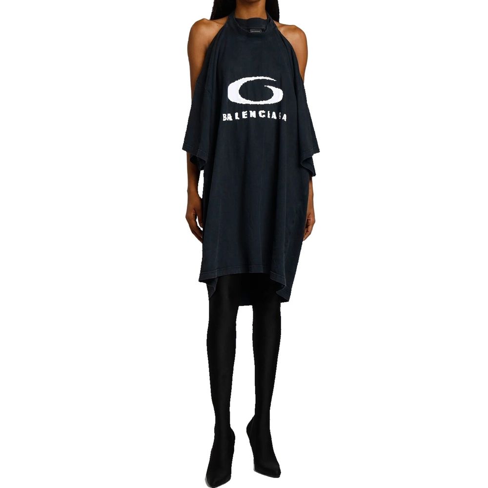 Balenciaga Icon Print T-shirt Dress