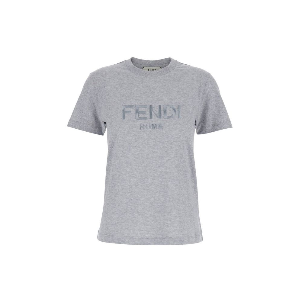 Fendi logo cotton t-shirt