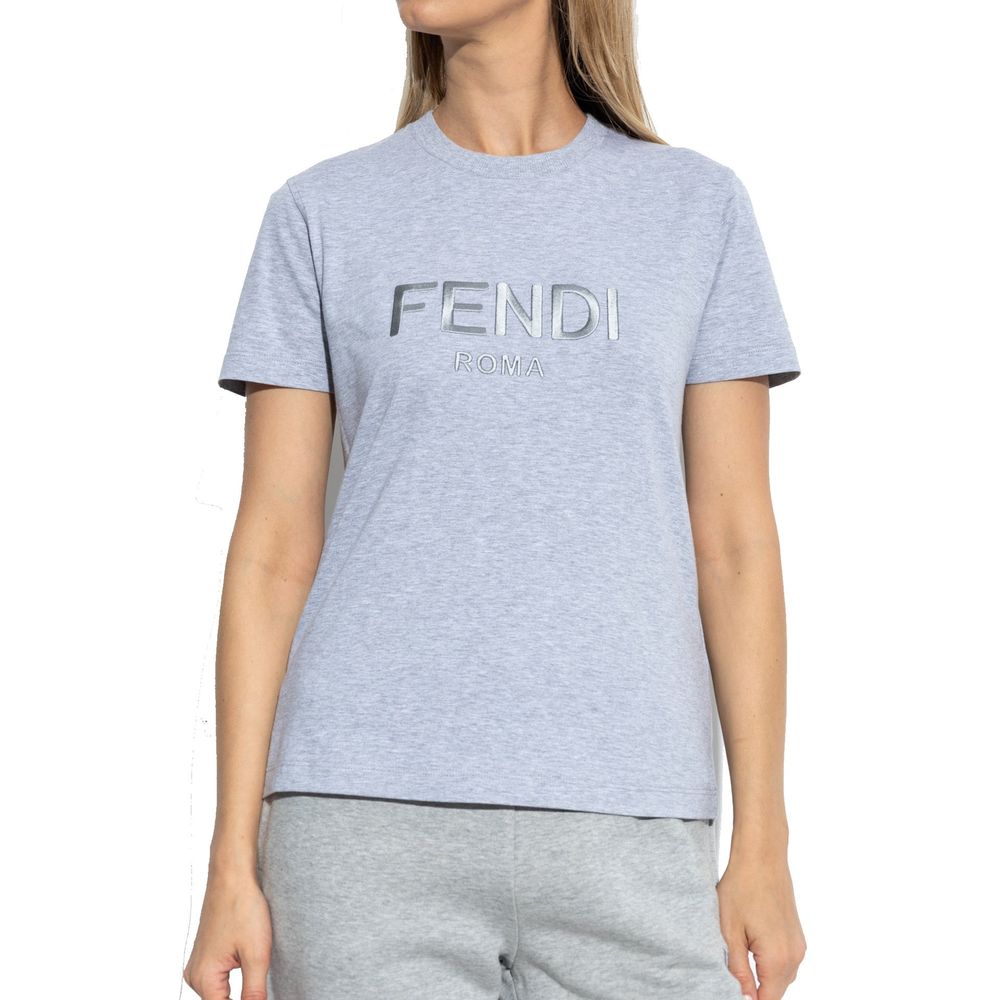 Fendi logo cotton t-shirt