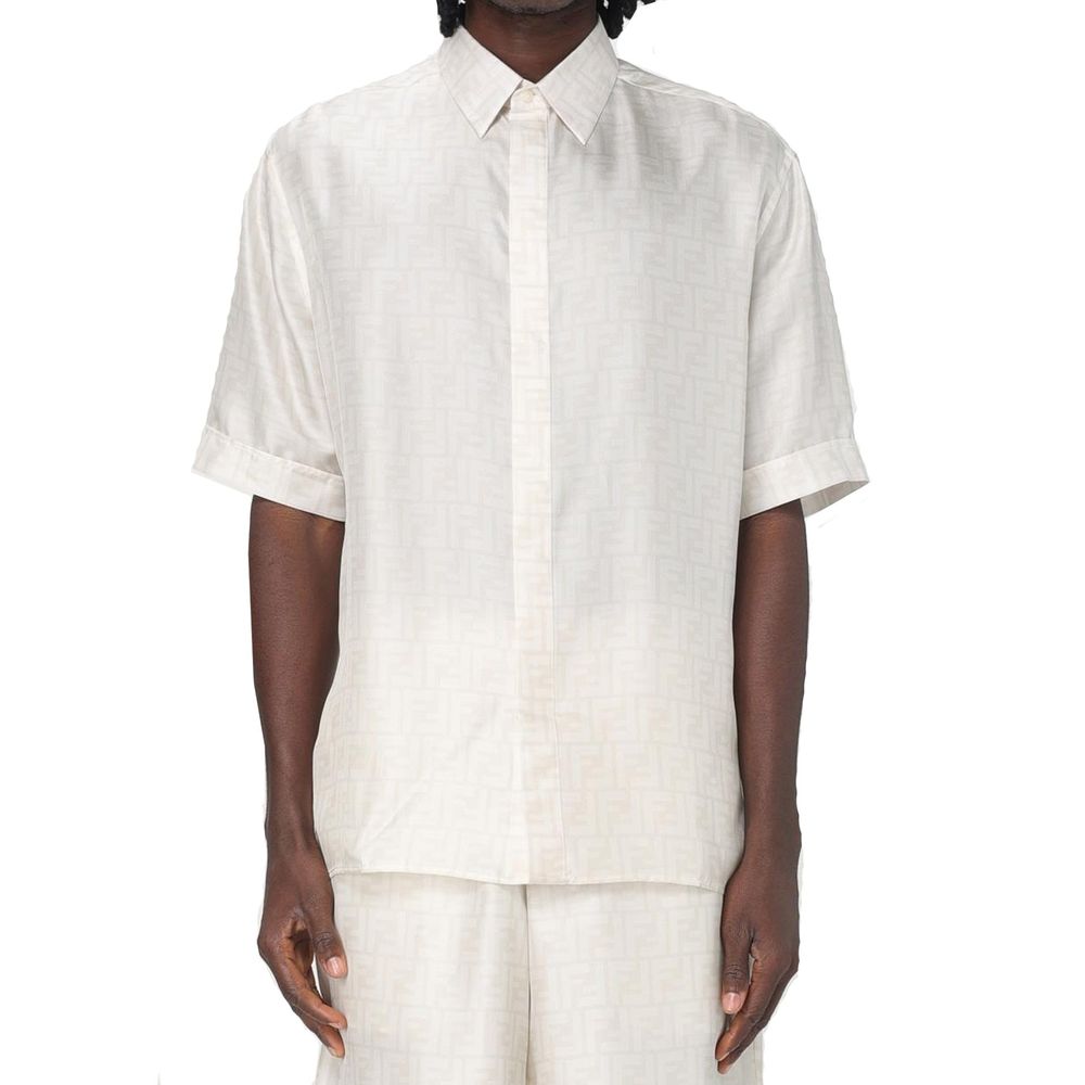 Fendi Logo Silk Shirt