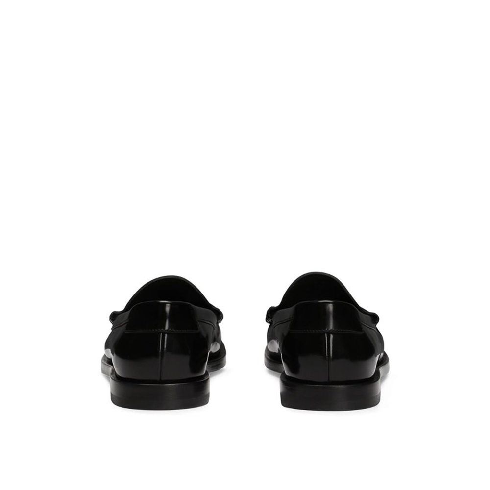 Dolce & Gabbana Leather Logo Loafers