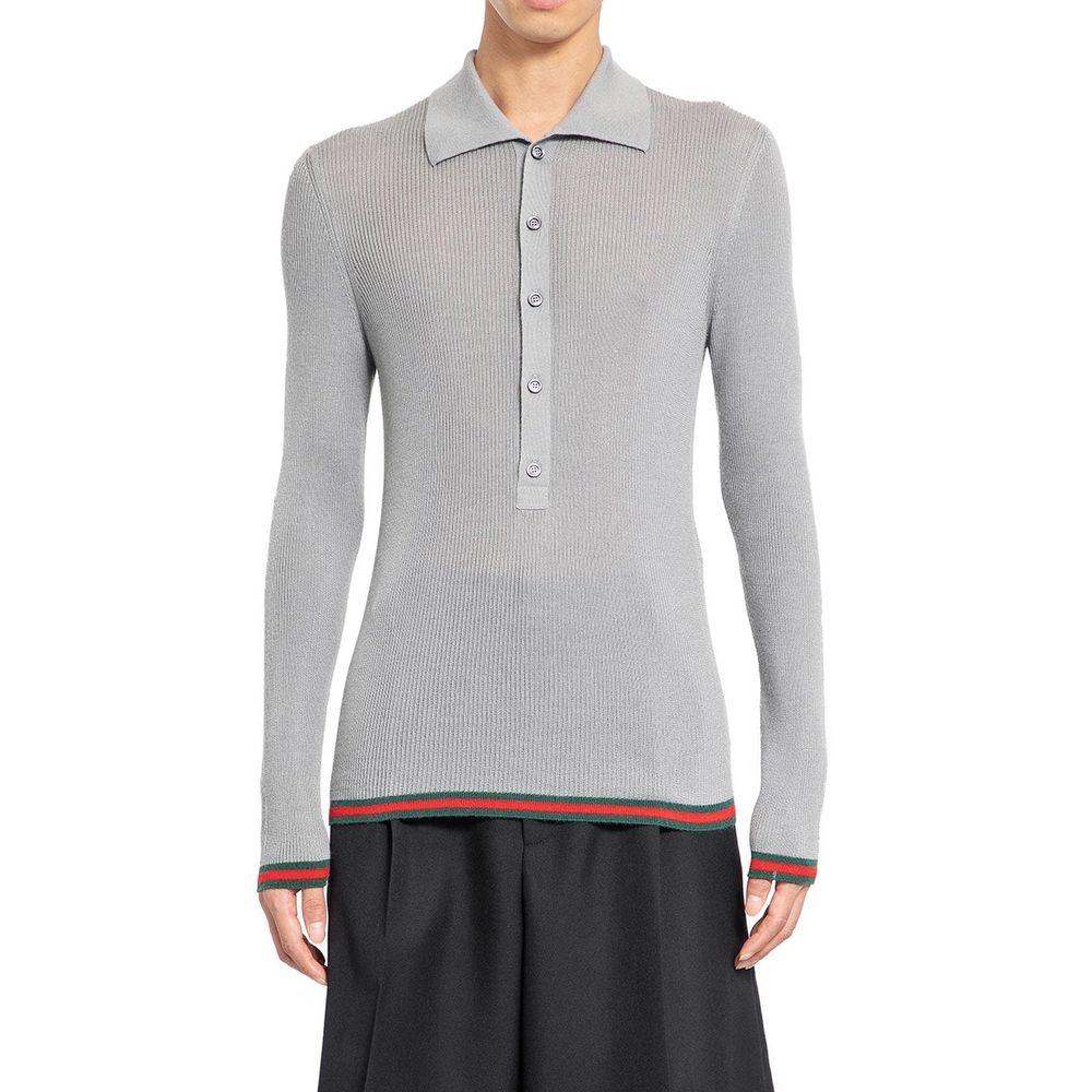 Gucci Ribbed-Knit Cashmere And Silk Sweater