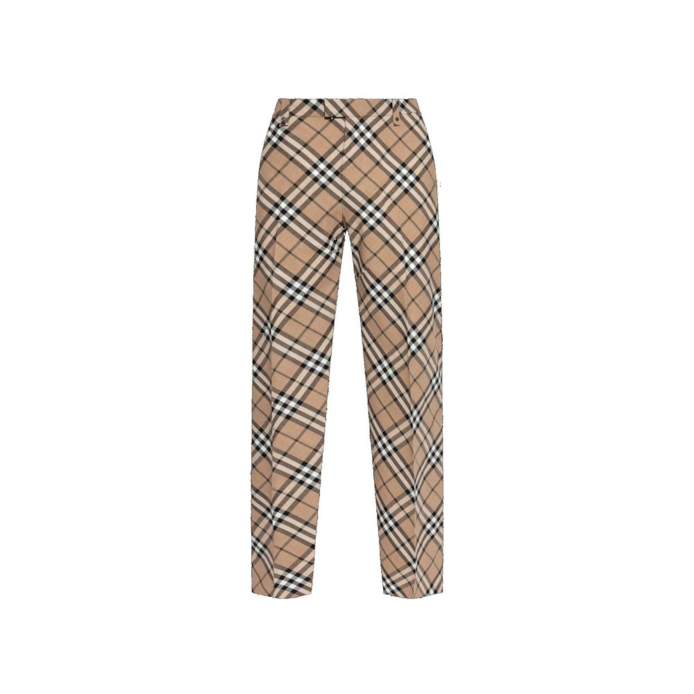 Burberry Wool Blend Check Pants
