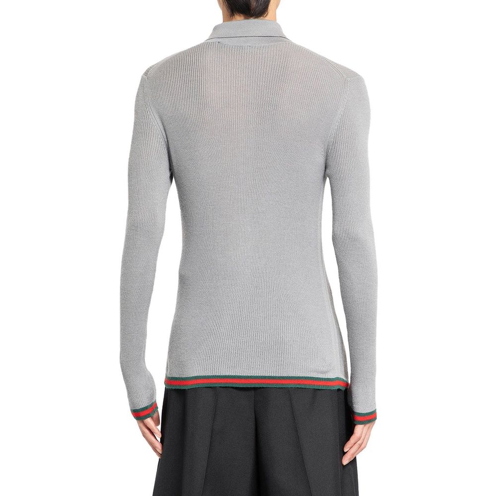 Gucci Ribbed-Knit Cashmere And Silk Sweater