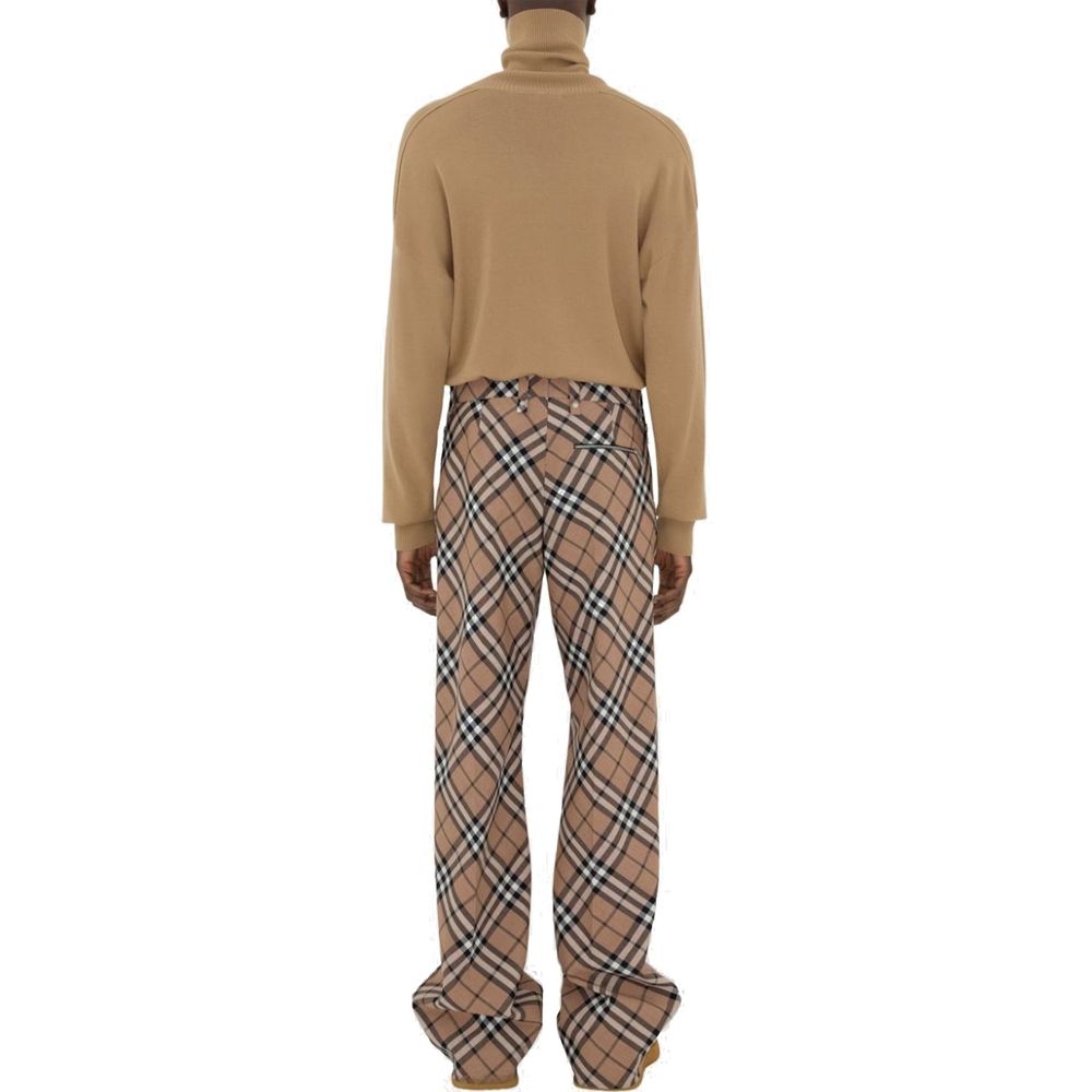 Burberry Wool Blend Check Pants