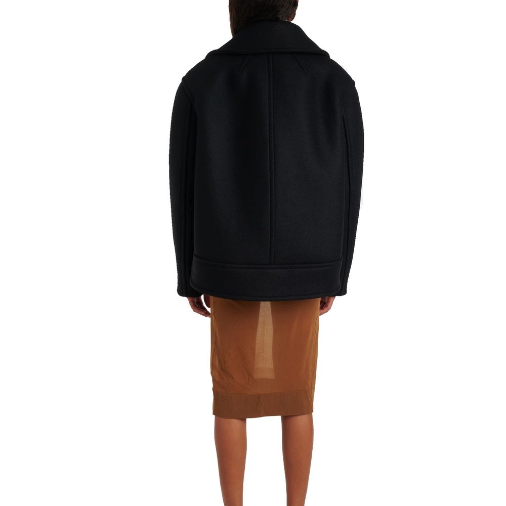 Saint Laurent Oversized Virgin Wool Peacoat