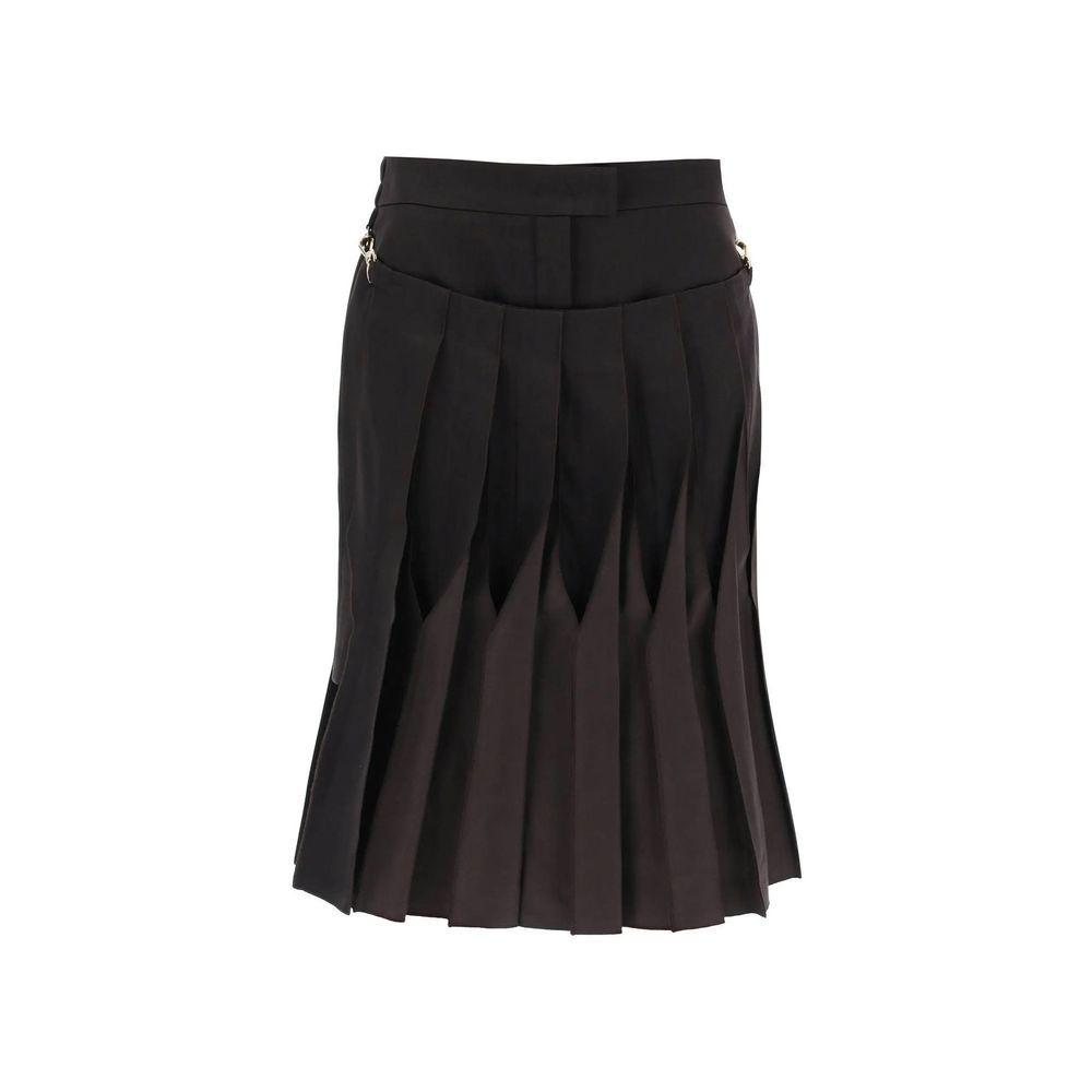 Fendi Cotton And Silk Washed Skirt