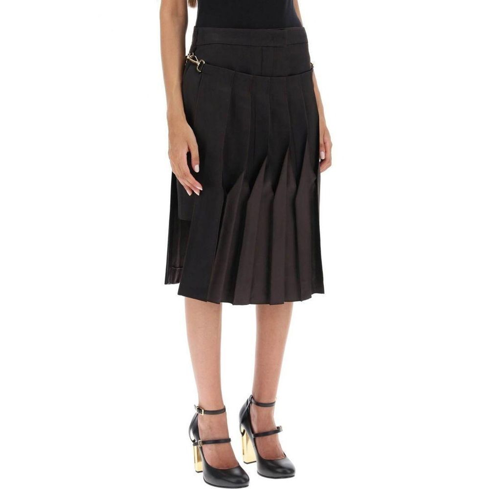 Fendi Cotton And Silk Washed Skirt