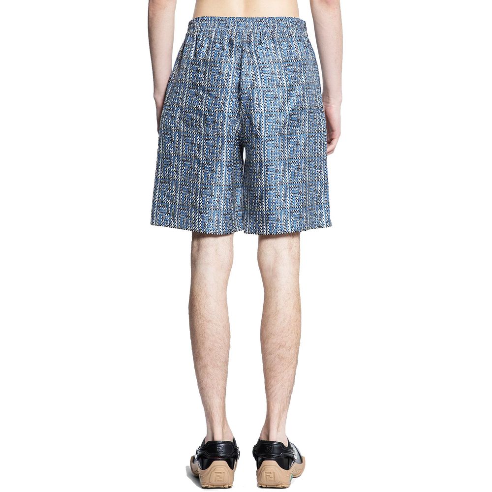 Fendi Printed Silk Shorts