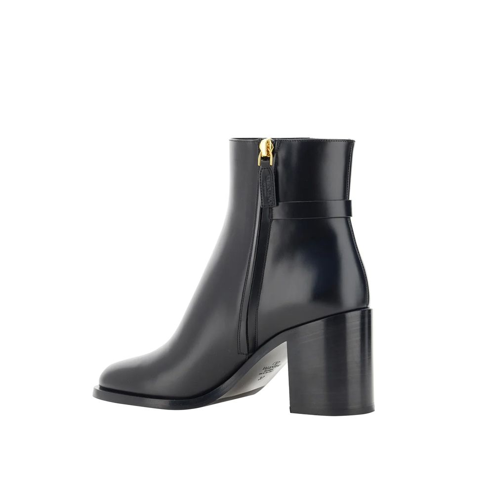 Valentino Garavani VLogo Leather Ankle Boots