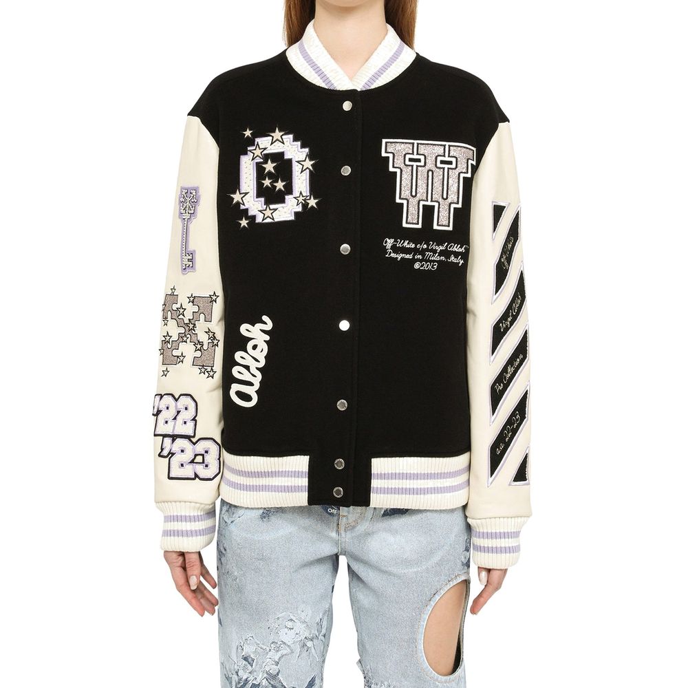 Off-White Wool Bomber Jacket
