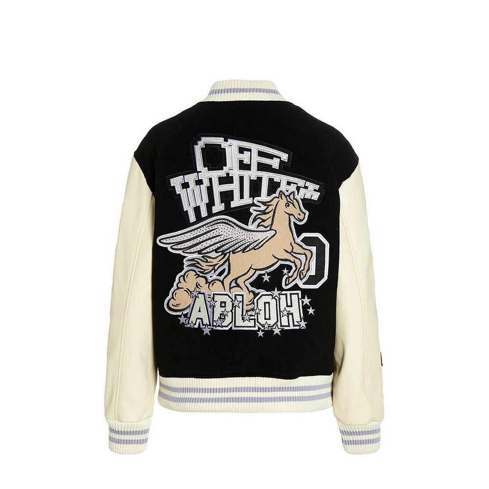 Off-White Wool Bomber Jacket