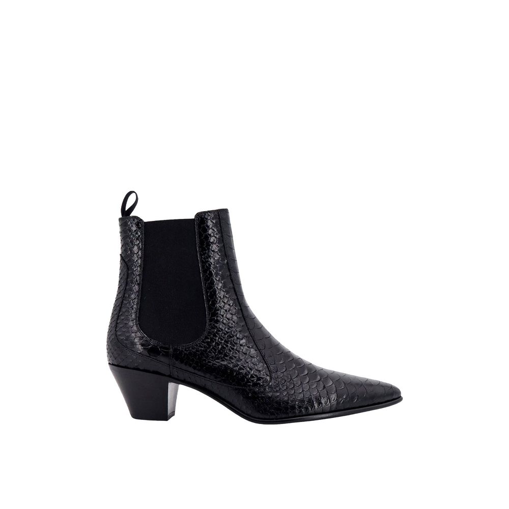 Celine Snake-Effect Leather Chelsea Boots