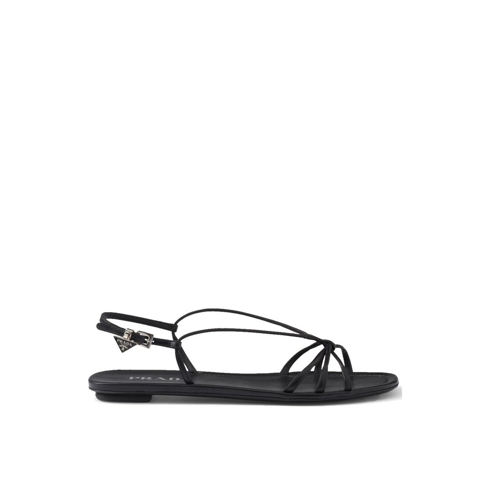 Prada Leather Flat Sandals