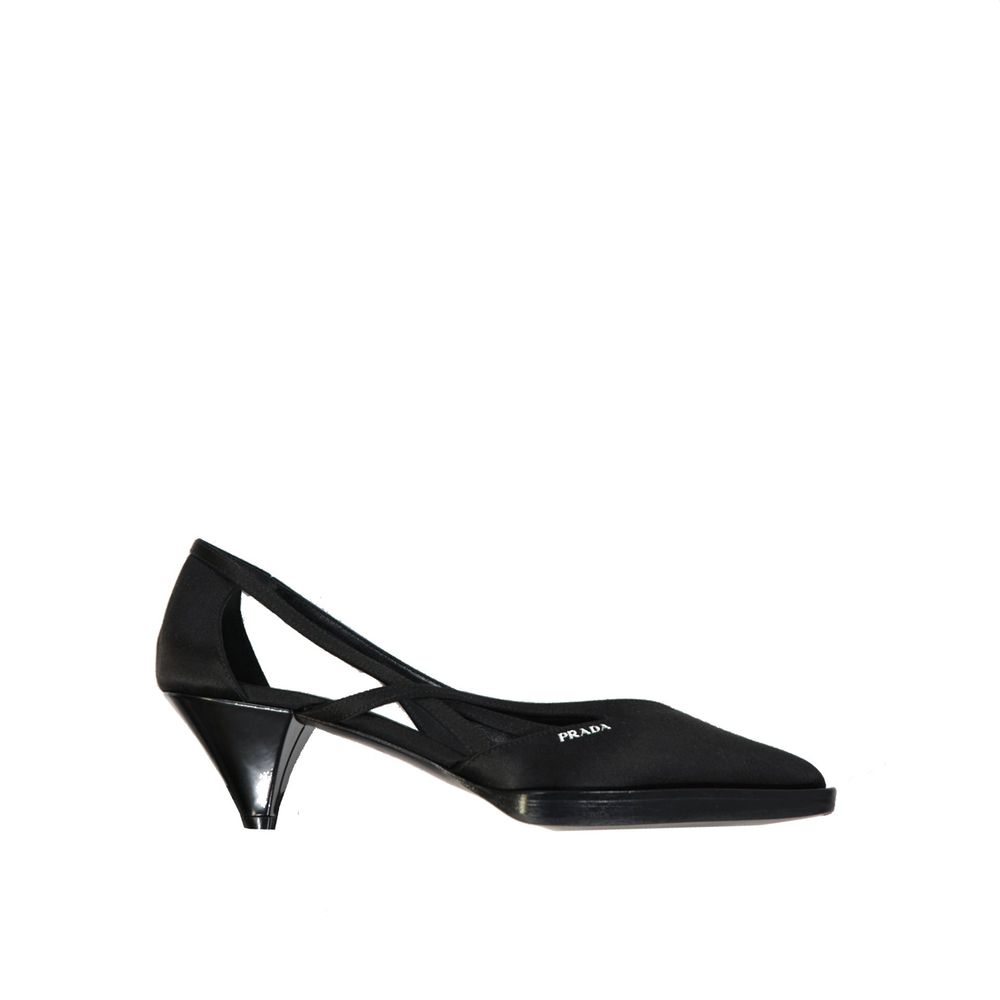 Prada 55mm Cut-Out Satin Pumps