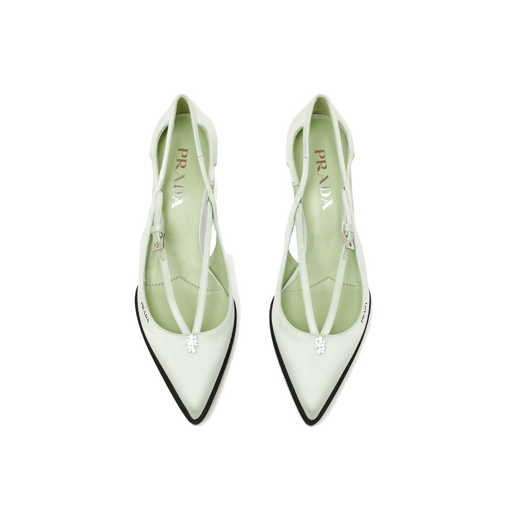 Prada Cut-Out Satin Pumps