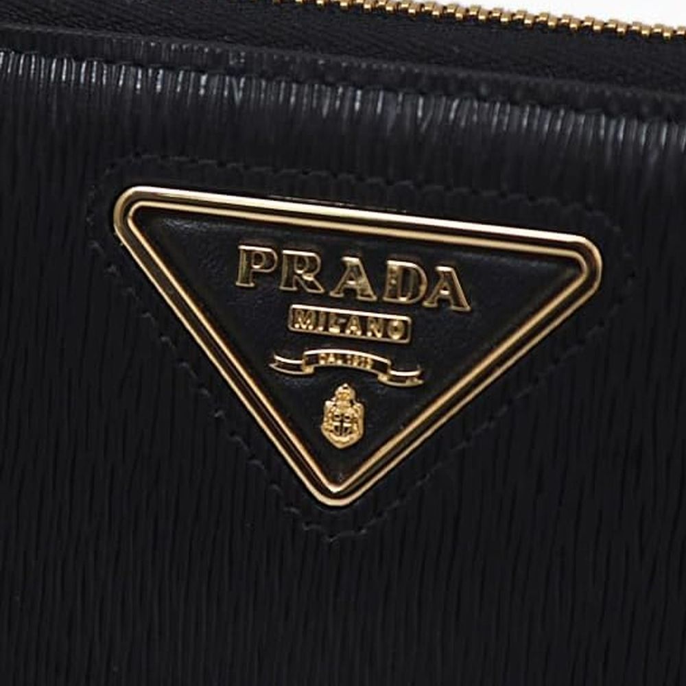 Prada Leather Logo Wallet