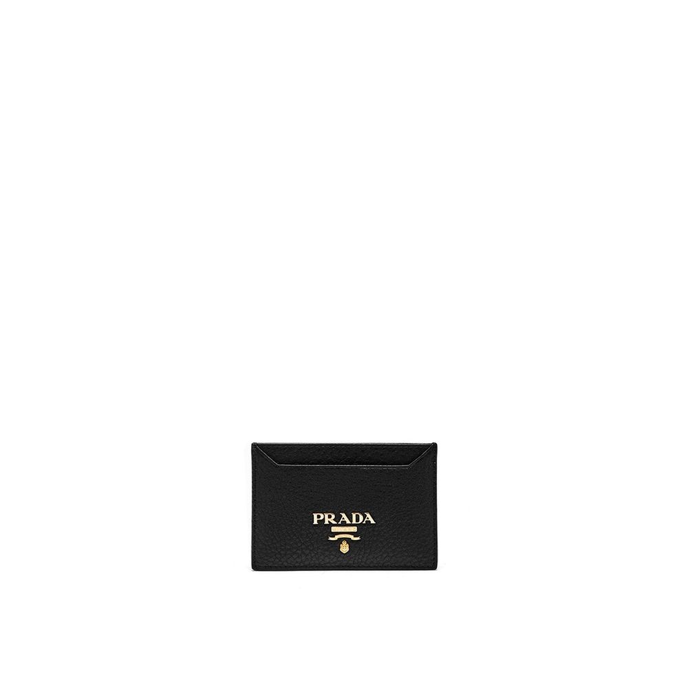 Prada Logo Leather Card Holder