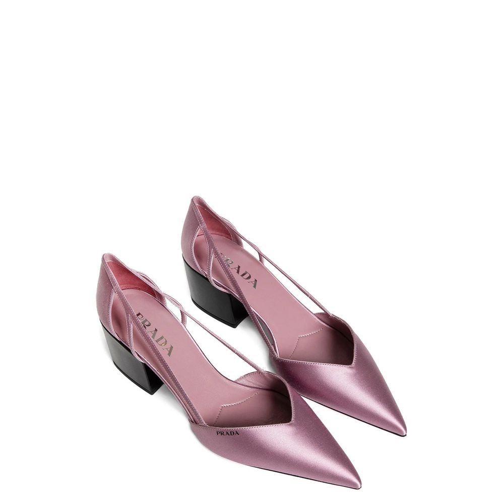 Prada Satin Cut-Out Pumps