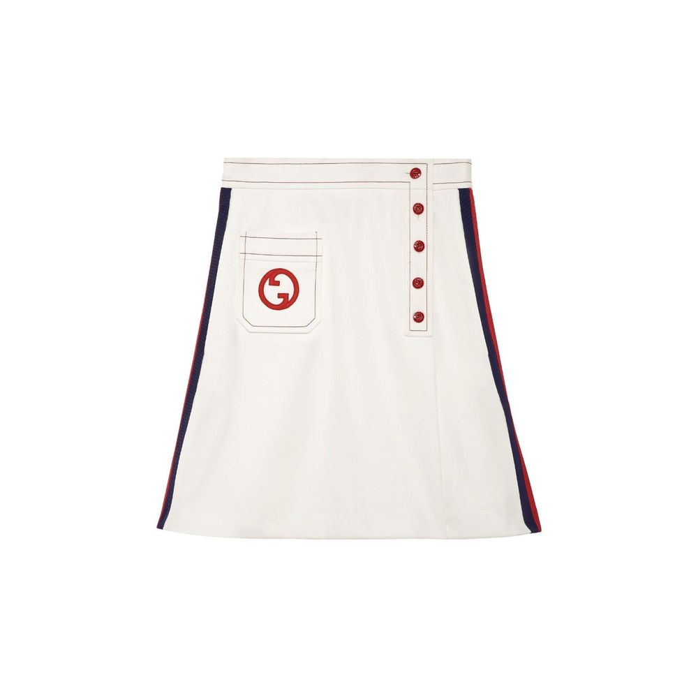 Gucci Interlocking G A-line Skirt