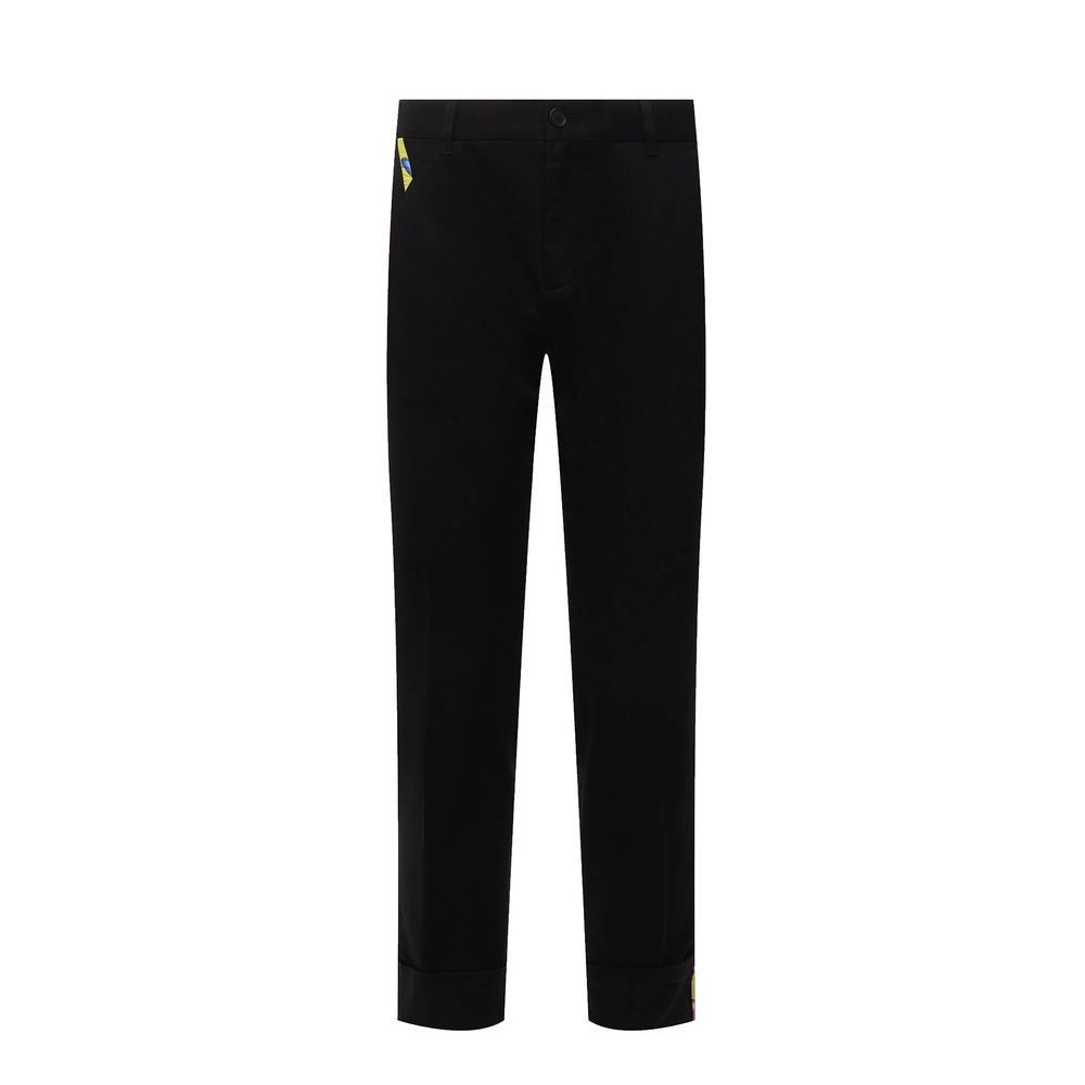 Versace Cotton Gabardine Trousers