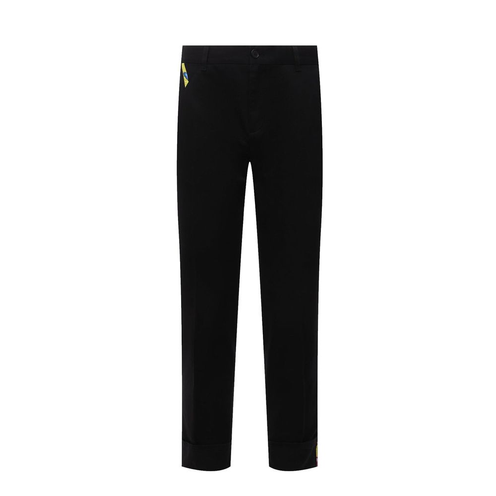 Versace Cotton Gabardine Trousers