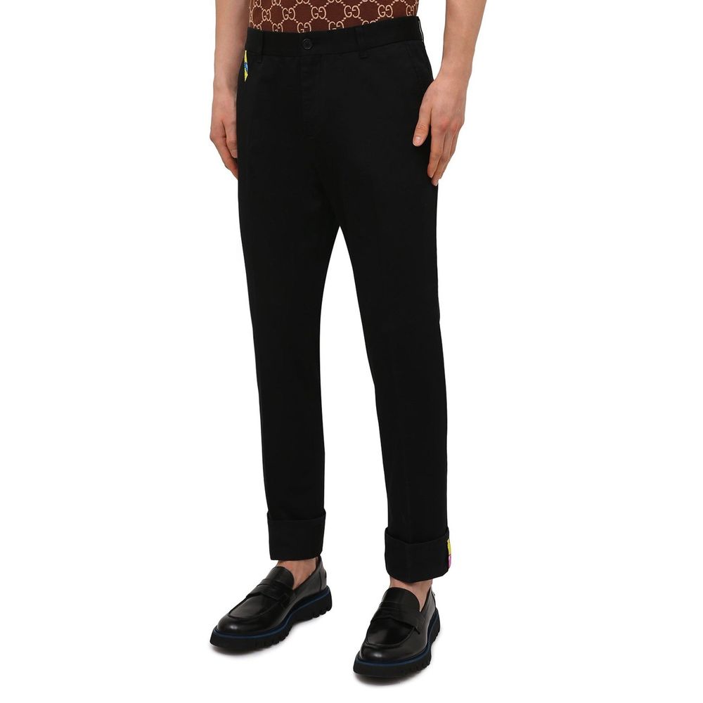Versace Cotton Gabardine Trousers