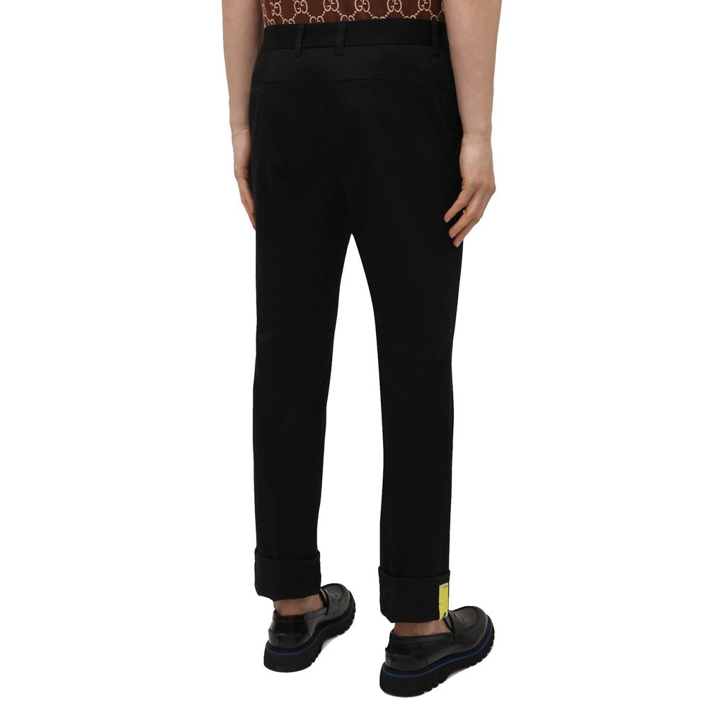 Versace Cotton Gabardine Trousers