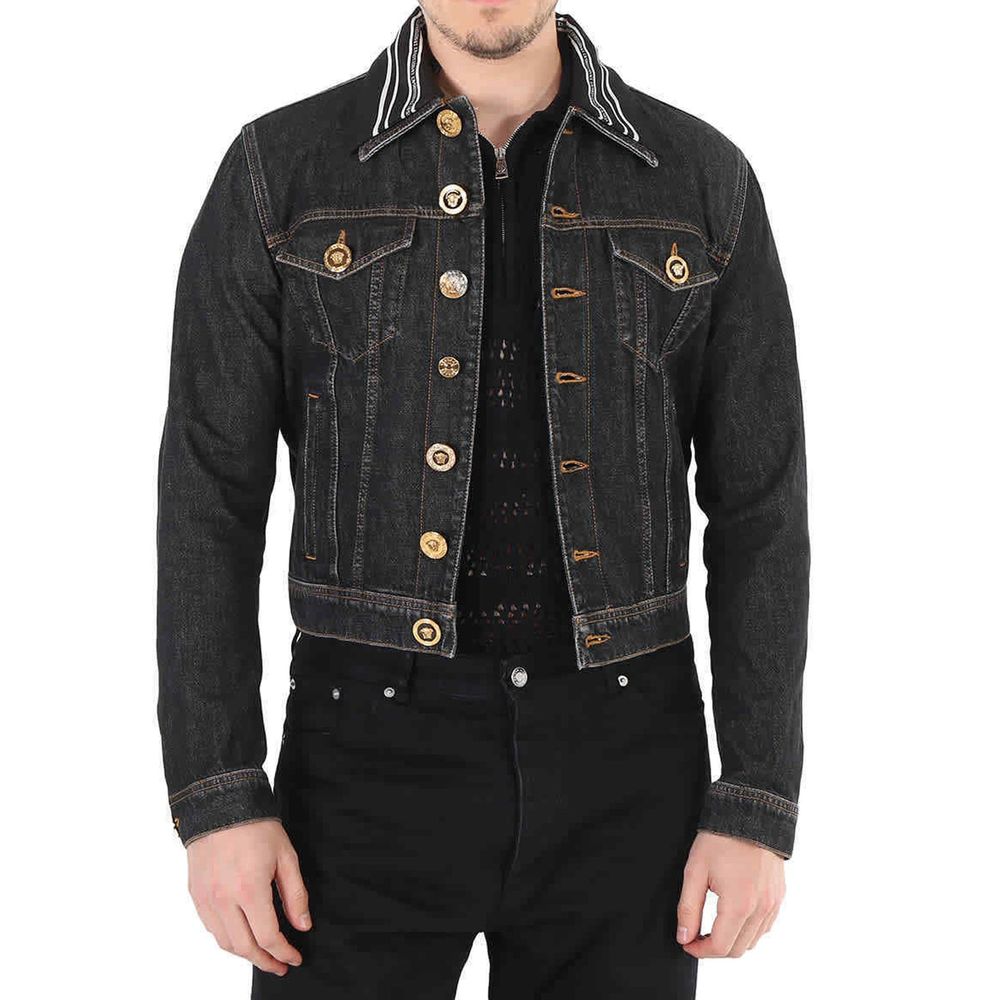 Versace Medusa Motif Denim Jacket